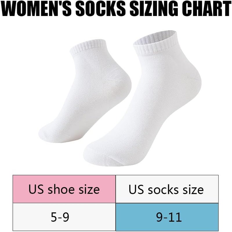 JOYNÉE 8/16 Pairs Womens Ankle Socks Lightweight Breathable Low Cut Casual Socks,Sock Size:9-11 - Image 5